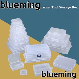 Blueming2 กล่องพลาสติกใส ทรงสี่เหลี่ยม ทนทาน สําหรับใส่เครื่องประดับ ลูกปัด