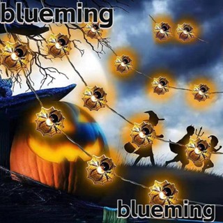 Blueming2 สายไฟหิ่งห้อย รูปแมงมุม ใช้แบตเตอรี่ 1 เมตร แบบพกพา สําหรับตกแต่งปาร์ตี้ฮาโลวีน DIY