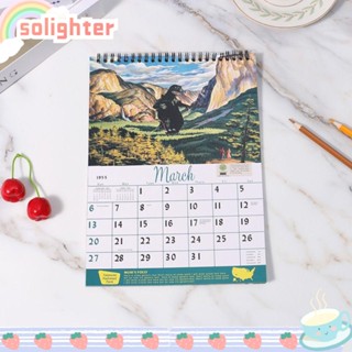 Solighter ปฏิทินแขวนผนัง รูปสัตว์ ไดโนเสาร์ ดวงจันทร์ สร้างสรรค์ สําหรับตกแต่งบ้าน