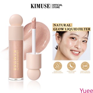 Kimuse Facial Highlighter Natural สามมิติ Contouring Shadow Lying Silkworm Pearlescent Polarized yuee