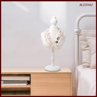 [Blesiya2] ชั้นวางเครื่องประดับ สร้อยคอ แบบไม้ สีขาว สไตล์วินเทจ