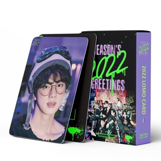 LOMO CARD 54P BTS 2022 Seasons Greetings บีทีเอส วี  โลโม่การ์ดแบบ 2 ด้าน โค้งมน ไร้ขอบ 8.7×5.7 ซม. PHOTO CARD KPOP