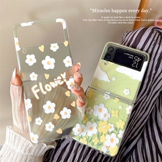 เคสโทรศัพท์มือถืออะคริลิคแข็ง แบบบางพิเศษ สวยงาม สําหรับ Samsung Z Flip5 zflip 4 zflip 3 4 5