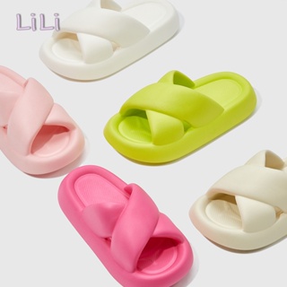 LiLi  รองเท้าแตะหญิง รองเท้าแตะ ลำลองสำหรับผู้หญิง พื้นรองเท้าหนามาก FBT23903TT 37Z230911