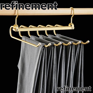 Refinement ไม้แขวนเสื้อ อลูมิเนียม 6 ชั้น อเนกประสงค์ ประหยัดพื้นที่ สําหรับตู้เสื้อผ้า