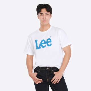 LEE เสื้อยืดแขนสั้นผู้ชาย คอลเลคชั่น Lee Thai ทรง COMFORT รุ่น LE S223MTSSN56 สีขาว ลี เสื้อยืดแขนสั้น เสื้อผ้าผู้ชาย เสื้อยืดแขนสั้นผู้ชาย