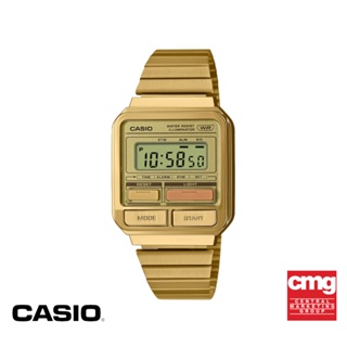 CASIO นาฬิกาข้อมือ CASIO รุ่น A120WEG-9ADF วัสดุสเตนเลสสตีล สีทอง