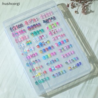 [hushcorgi] กล่องพลาสติกใส กันฝุ่น สําหรับใส่เล็บปลอม พร้อมส่ง