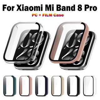 สําหรับ Xiaomi Mi Band 8 Pro เคสนาฬิกา กระจกนิรภัย ป้องกัน PC แบบเต็ม ฝาครอบป้องกัน กีฬา อุปกรณ์เสริม