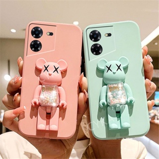 พร้อมส่ง เคสโทรศัพท์มือถือนิ่ม ลายการ์ตูนน่ารัก พร้อมขาตั้ง สําหรับ Tecno POVA 5 Tecno POVA5 POVA 5