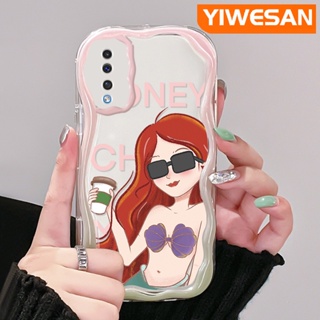 เคสโทรศัพท์มือถือ ซิลิโคนนิ่ม ใส กันกระแทก ลายการ์ตูนนางเงือก สําหรับ Samsung galaxy A50 A50s A30s A51 M40s A52 A52s 5G