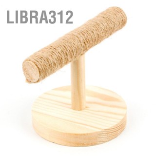 Libra312 ไม้นกแก้วนกยืนธรรมชาติป้องกันการลื่นไถลแบบพกพา Interactive BIRD การฝึกอบรม Stand Perch สำหรับนกแก้ว