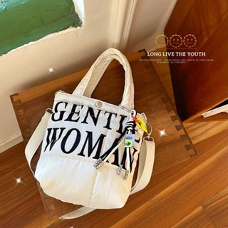 Leota Gentlewoman กระเป๋าผ้าแคนวาส กระเป๋าสะพายไหล่ กระเป๋าเมสเซนเจอร์ ขนาดเล็ก แบบพกพา เดินทาง