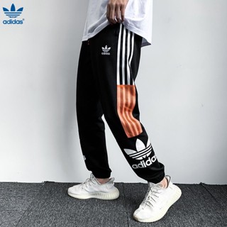 Adidas กางเกงวอร์ม ปักลายโลโก้ ทรงหลวม สําหรับผู้ชาย 100%