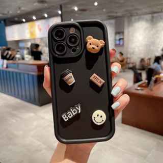 เคสโทรศัพท์ซิลิโคน แบบนิ่ม ลายการ์ตูนหมี สําหรับ OPPO Reno 8Z 5G Reno 7Z 5G Reno 8T 5G Reno 6 5G Reno 4Z