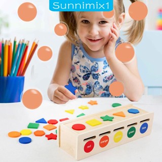 [Sunnimix1] ของเล่นมอนเตสซอรี่ รูปทรงไม้ สําหรับเด็กผู้ชาย และเด็กผู้หญิง