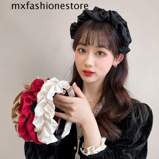 Mxfashione ที่คาดผม ผู้หญิง วินเทจ เรียบง่าย ล้างหน้า ฤดูร้อน ย้อนยุค อารมณ์ ย่น ที่คาดผม