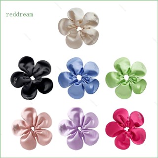 Redd Scrunchies ยางรัดผม ลายดอกไม้ ขนาดใหญ่ น่ารัก สําหรับผู้หญิง