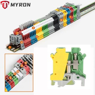 Myron บล็อกเทอร์มินัลรางเชื่อมต่อสายไฟ USLKG6N 6 มม.2 แบบหนา