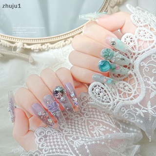 [zhuju1] เลื่อมดาว สีมาการอง สําหรับตกแต่งเล็บ DIY 1 กล่อง