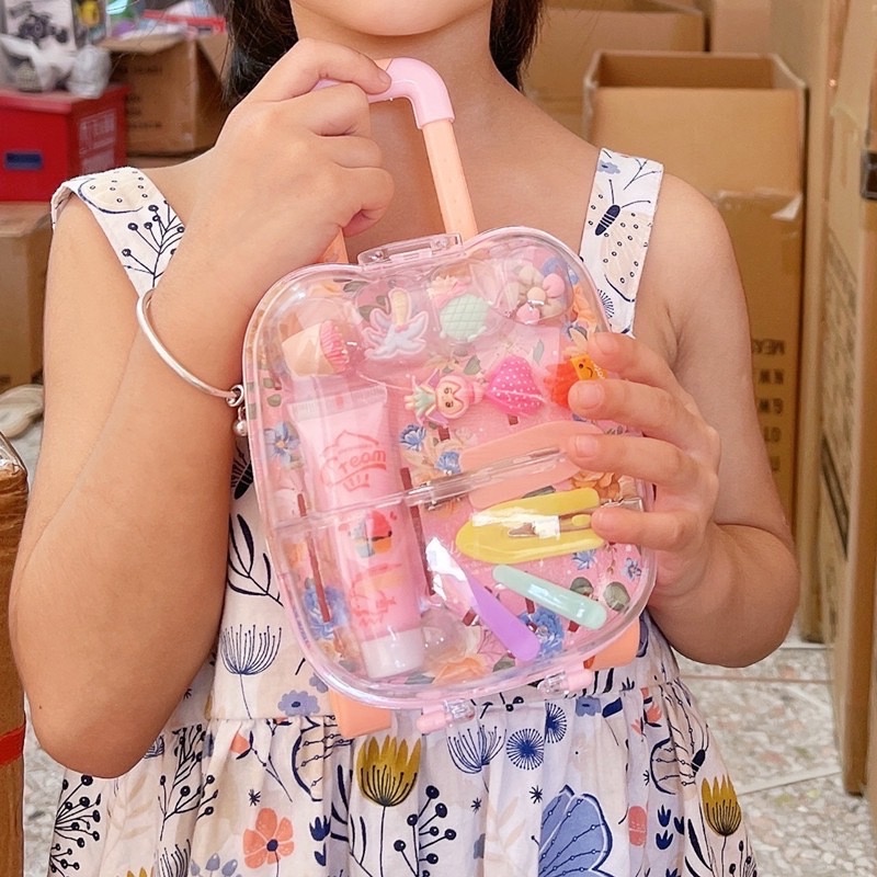 ชุด DIY กิ๊บติดผมทำเอง (กระเป๋าล้อลาก) กิ๊บทำเอง กิ๊บDIY ชุดเซตทำกิ๊บติดผม
