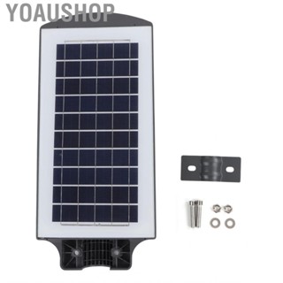 Yoaushop Solar Street Light 60W 7500K Long Life Span Radar Sensing Energy Saving High Conversion Rate  for Urban Roads