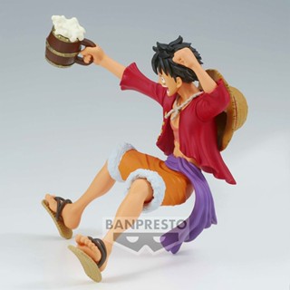 ฟิกเกอร์แว่นตา รูปการ์ตูน One Piece Monkey D Luffy Banquet Cheers 19280 ชุด