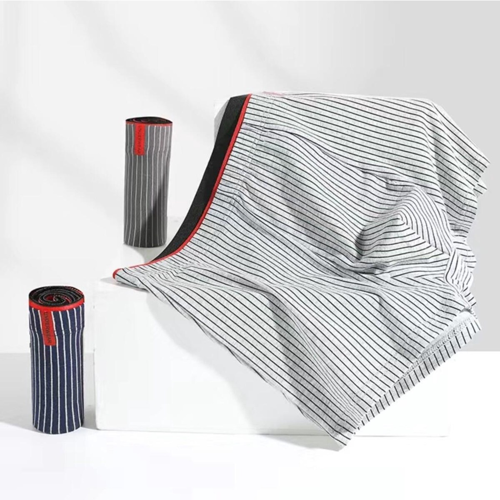 กางเกงในบ็อกเซอร์ผู้ชาย Boxer  เนื้อผ้านิ่ม สวมใส่สบาย มีไซส์ใหญ่ L-4XL - รูปที่ 4