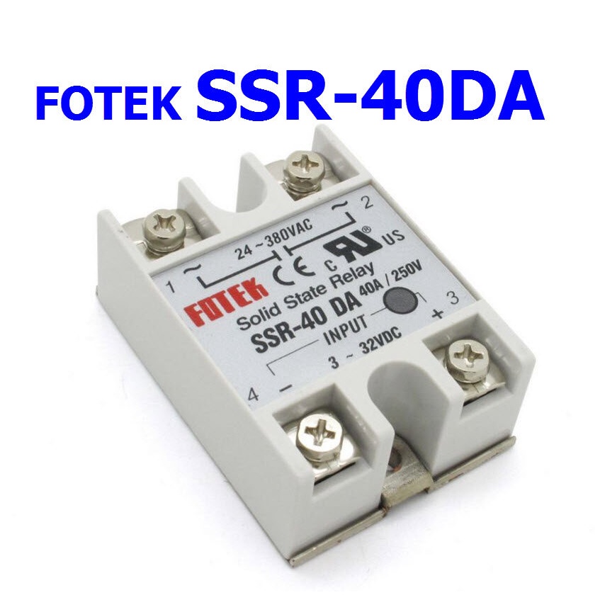 (40A) 24V-380V AC SSR-40DA DC-AC Solid State Relay Module