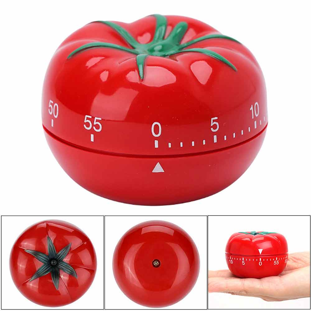 Tomato Shape Kitchen Cooking Timer Reminder Alarm Clock 1 Minute to 60 Minutes Adjustable Countdown 