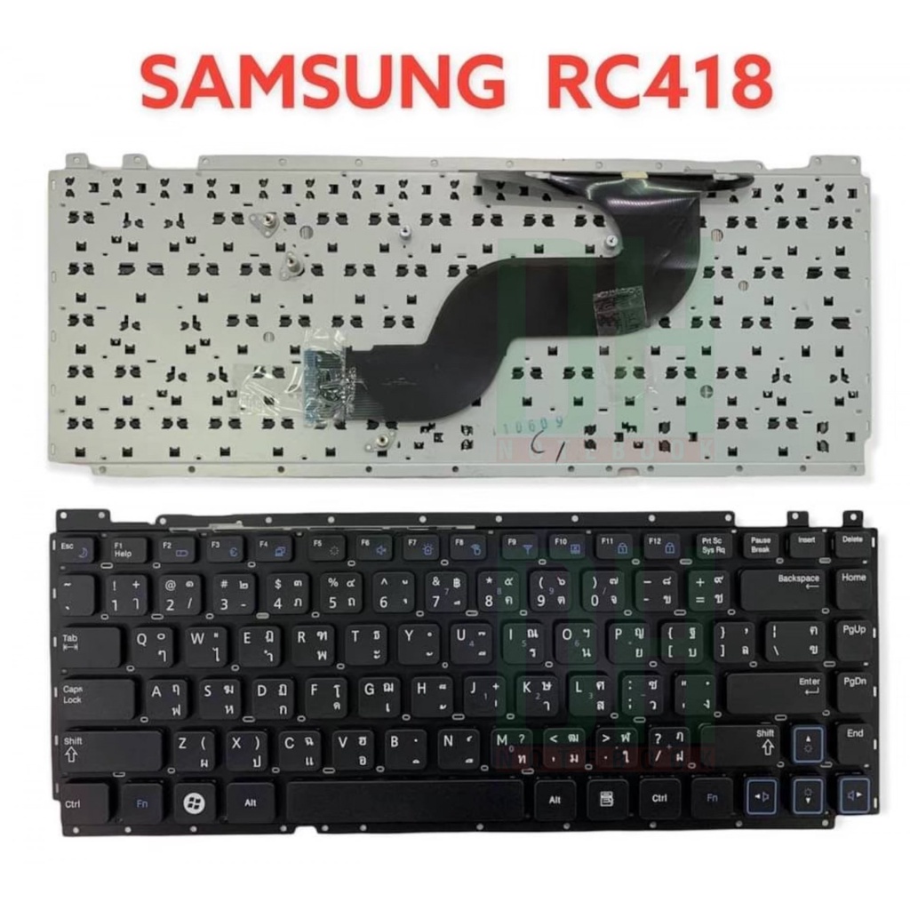 แป้นพิมพ์ คีย์บอร์ดโน๊ตบุ๊ค Samsung Rc418 RC410 RC415 RC420 Laptop Keyboard