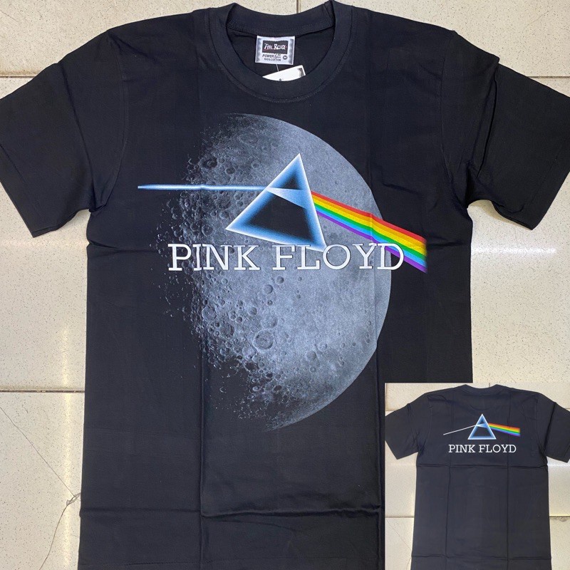 Kemeja. เสื้อเชิ้ต ลายวงร็อค Pink Floyd สีดํา