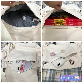 🌈พร้อมส่ง กระเป๋าสะพายข้างผู้หญิง ผู้ชาย สะพายไหล่ ผ้าแคนวาสวินเทจ แฟชั่น ปรับสายได้ ช่องเก็บของเยอะ