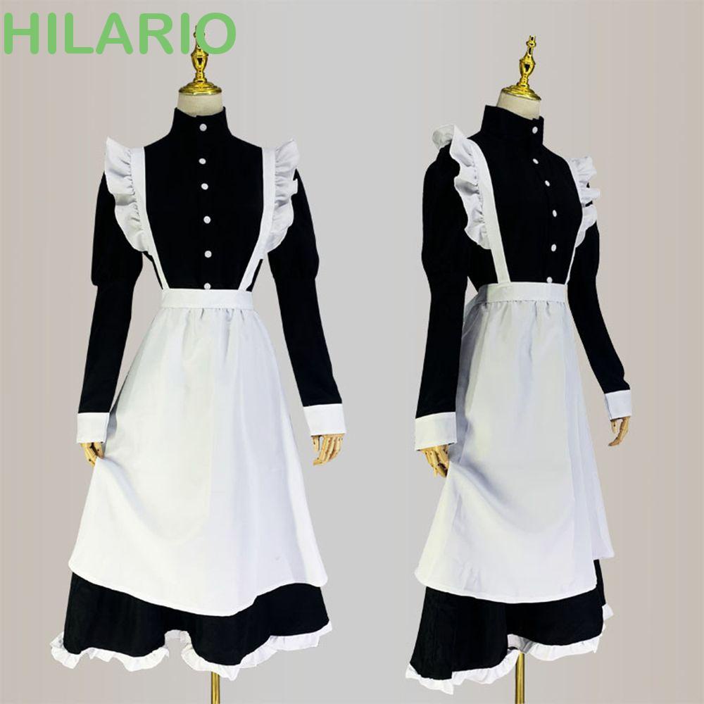 Hilario เครื่องแต่งกายแม่บ้าน มหาเวทย์ผนึกมาร น่ารัก สไตล์โลลิต้า ชาย หญิง คาเฟ่ เครื่องแต่งกายเครื่องแต่งกาย