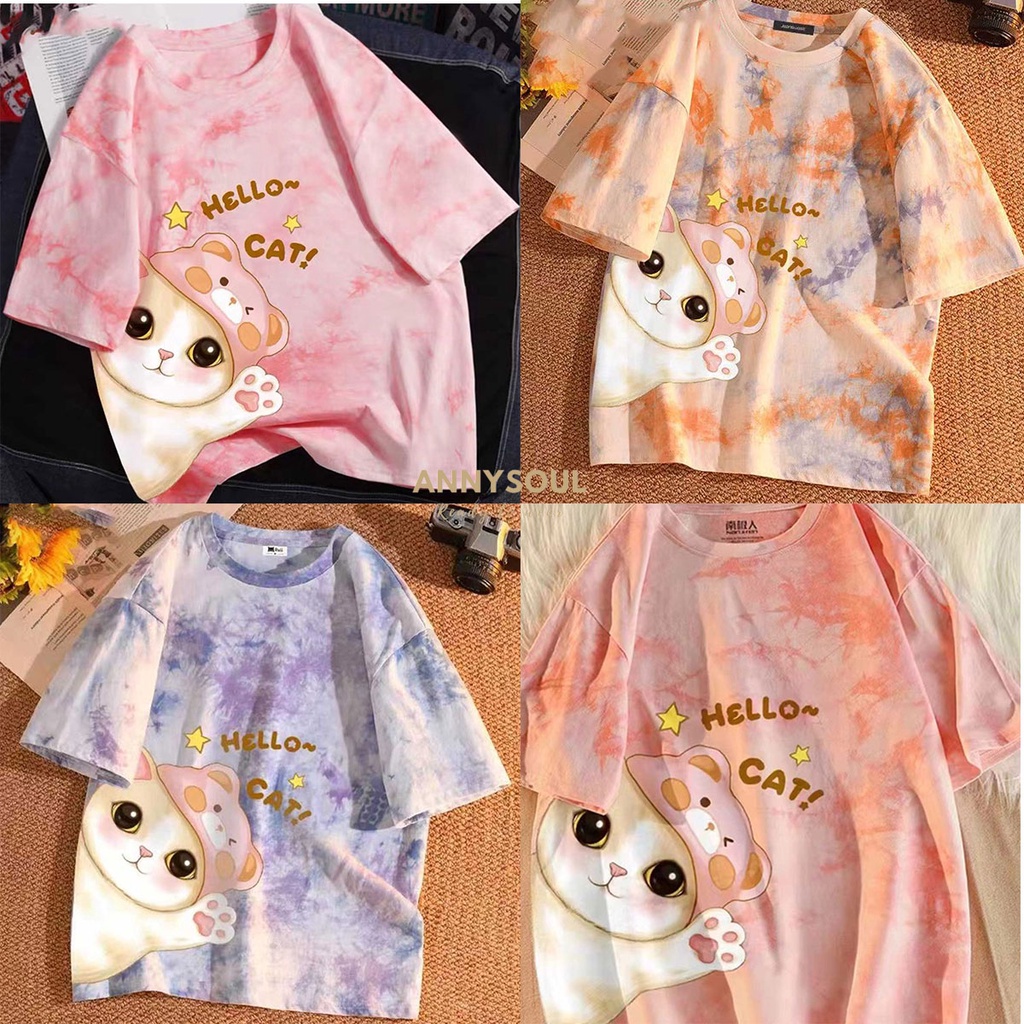 เสื้อยืดใส่สบาย ระบายอากาศ สกรีนลาย เก๋ๆ วินเทจ
