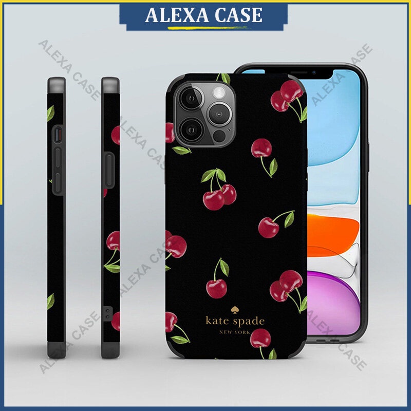Kate Spade เคสโทรศัพท์สําหรับ iPhone 16 Pro Max / iPhone 15 Pro Max / iPhone 14 Pro Max / iPhone 13 Pro Max / XS Max / iPhone 8 Plus Anti-fall Lambskin เคสป้องกัน NEMKKH