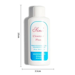 60ml. Sina Cleanser Plus น้ำยาเช็ดสีเจล เช็ดคราบเหนียวหลังทำเล็บ​ ล้างเล็บ อุปกรณ์ทำเล็บ