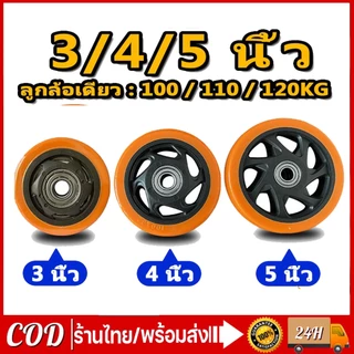 💥1แถม1💥ล้อรถเข็น ล้อลูกปืน ขนาด ล้อ3นิ้ว ล้อ4นิ้ว และ ล้อ5นิ้ว แกนล้อ 10 มิล. ราคาต่อ 1 ล้อ ส่งด่วนครับ.