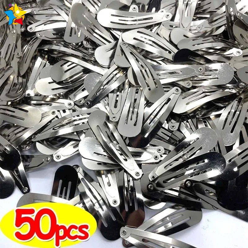 กิ๊บติดผม แฮนด์เมด สีเงิน 10 20 30 40 50 ชิ้น สําหรับผู้หญิง Y2K DIY