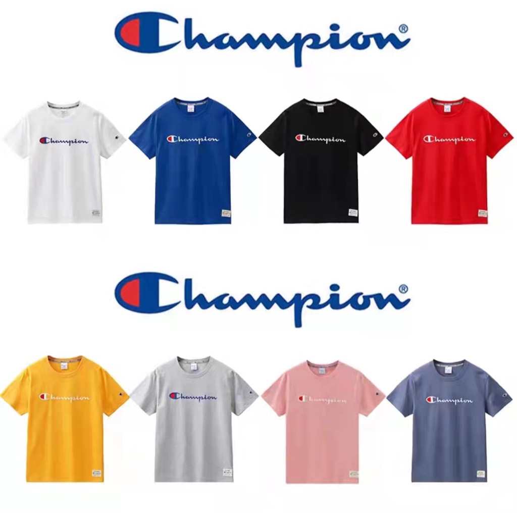 ยินดีต้อนรับ a พร้อมส่ง เสื้อยืดCHAMPION เสื้อยืด รุ่นT-SHIRT Unisex เสื้อยืดพิมพ์ลาย ของแท้ %