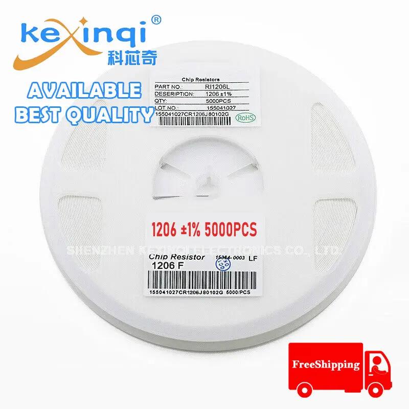FreeShipping 5000pcs 1% 1206 SMD Resistor 10K ~ 910K 1/4W 0.1 Ohm 10K 11K 12K 13K 15K 16K 18K 20K 22