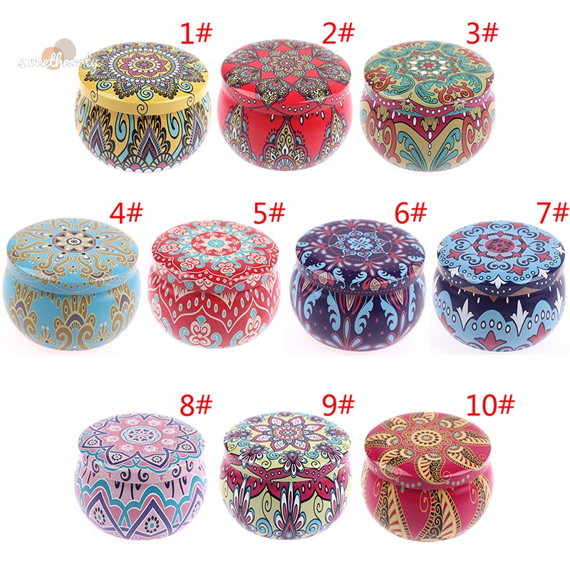 [Sweethearty] ใหม่ กล่องดีบุก รูปกลอง สําหรับใส่ขนม คุกกี้ ชา เครื่องประดับ