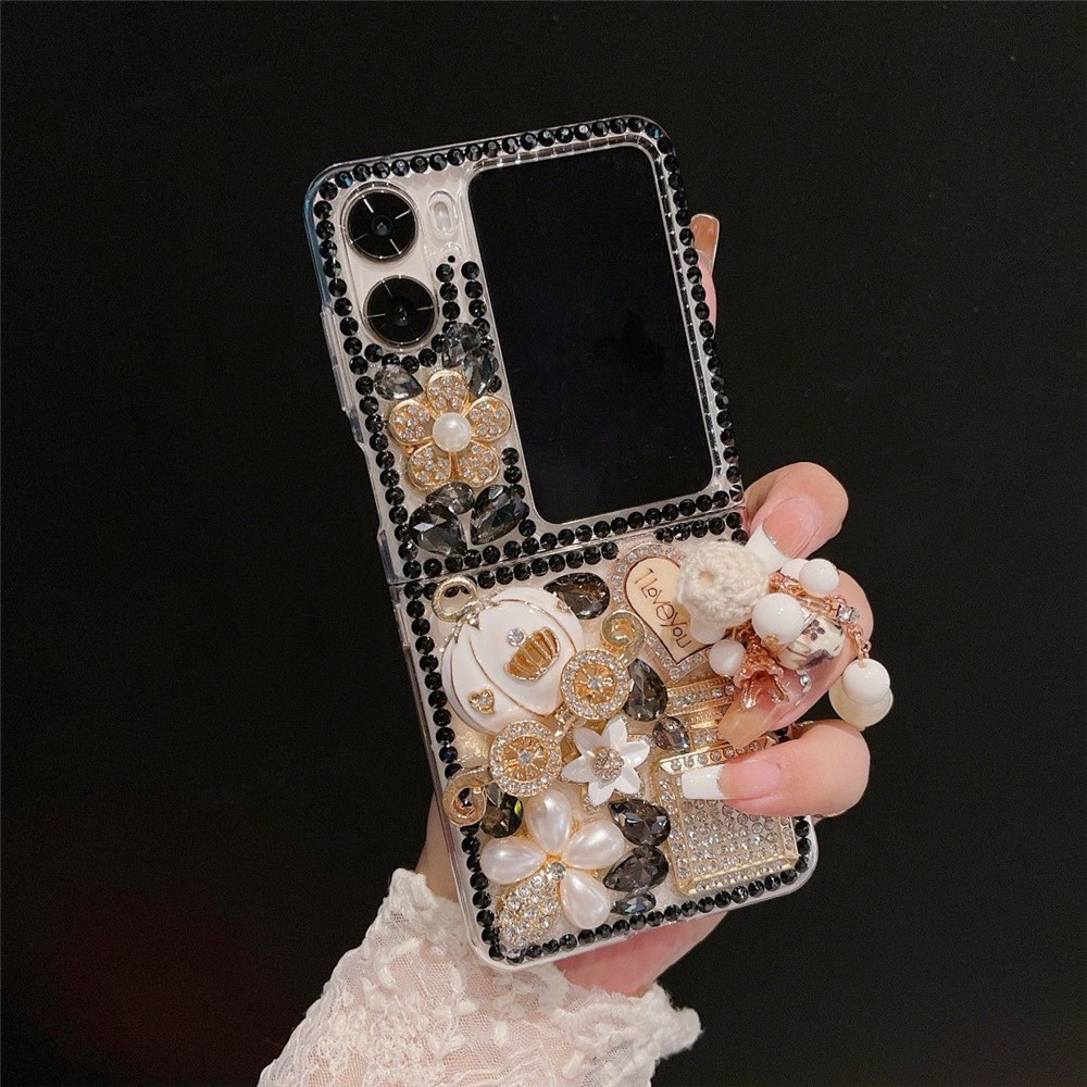 Lushuo เคสโทรศัพท์มือถือ แบบฝาพับ ประดับเพชรเทียม กันกระแทก สําหรับ OPPO Find n3 N2 findn2 3 Find N2 n3