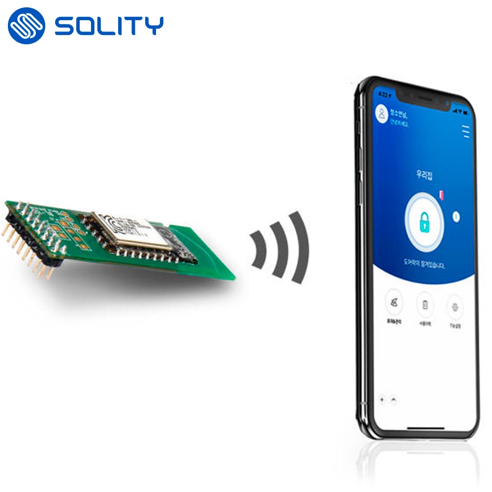 Solity BL-100 Bluetooth Digital Door Lock Smart Key Fob Remote Controller Korea