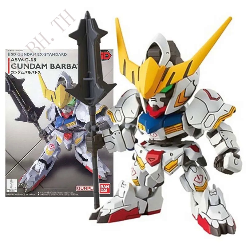 Bandai รูปกันดั้มโมเดลอะนิเมะตัวเลข SD EX Barbatos มือถือสูท Gunpla รูปการกระทำของเล่นสำหรับเด็กผู้ช