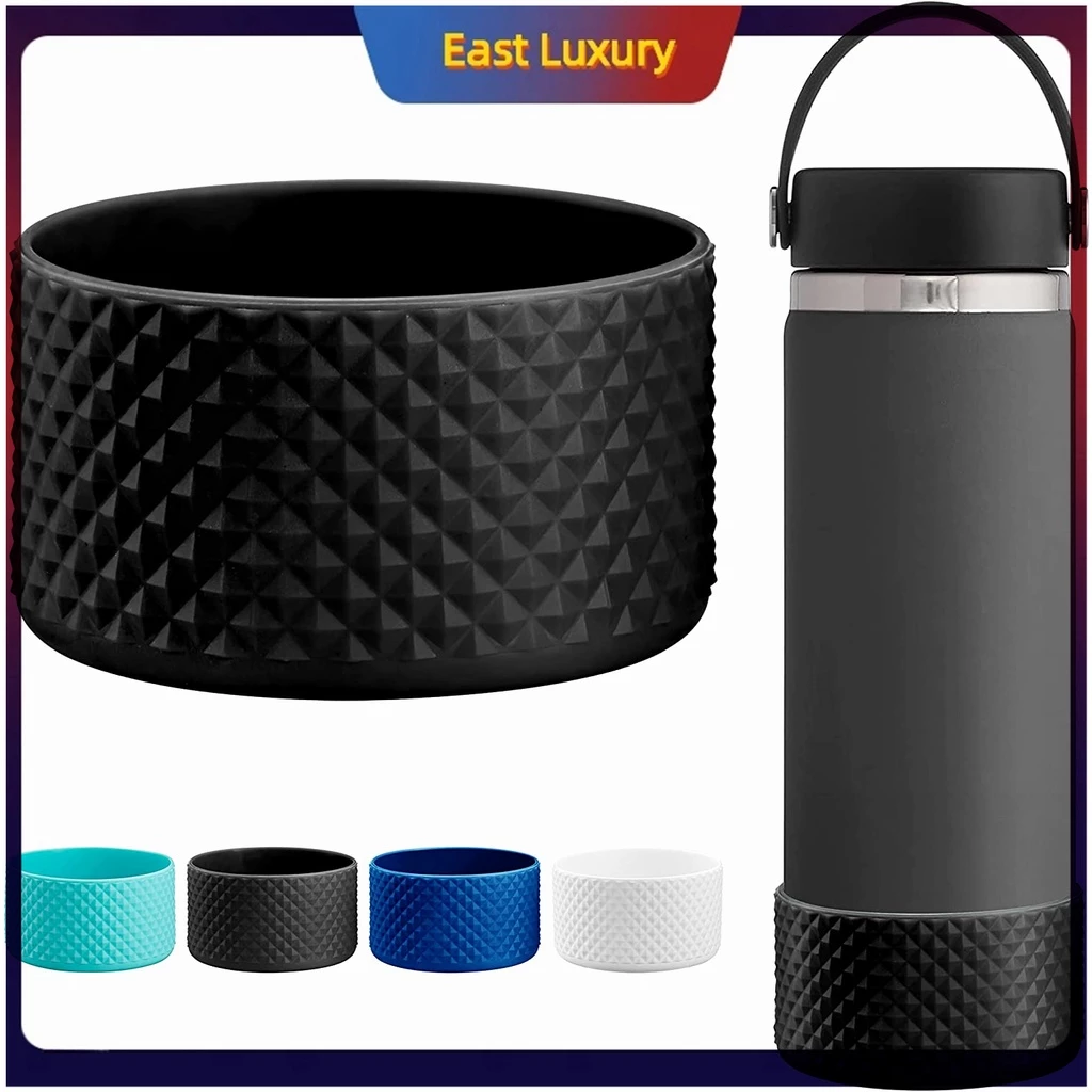 Tumbler อุปกรณ์เสริมรูปแบบเพชรซิลิโคน Boot สําหรับ 32oz & 40oz Hydro Kleen Kanteen Tumbler Kool Hydr8 กระติกน้ําสูญญากาศ Tumbler เส้นผ่านศูนย์กลาง 9 ซม. (Fit สําหรับ 32oz & 40oz Thermos