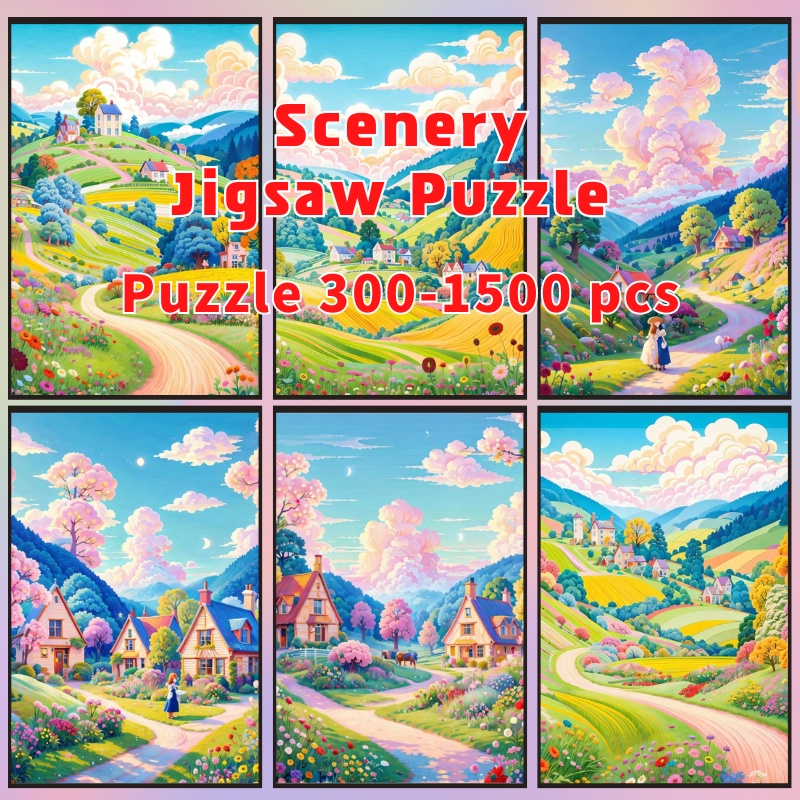 📣พร้อมส่ง📣【Scenery】jigsaw puzzle-จิ๊กซอว์-300-1000-ชิ้น- ชิ้นของเด็ก จิ๊กซอว์ไม้ 1000 ชิ้น จิ๊กซอว์ 1000 ชิ้นสำหรับผู้ใหญ่ จิ๊กซอ จิ๊กซอว์ 500 ชิ้น🧩14 จิ๊กซอว์ 1000 ชิ้น สำหรับ ผู้ใหญ่ ตัวต่อจิ๊กซอว์ จิ๊กซอว์ การ์ตูน