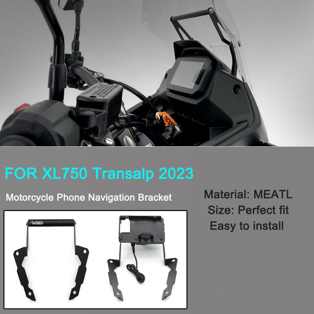 สําหรับ Transalp XL 750 2023 2024 ใหม่กระจกรถจักรยานยนต์นําทาง GPS โทรศัพท์ XL750 Transalp XL750 อุป
