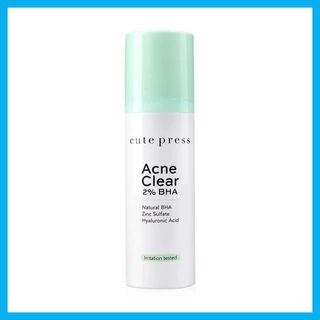 Cute Press Acne Clear 2% BHA 30ml เจลทาผิวหน้า สำหรับผู้มีปัญหาสิวอุดตัน สิวเสี้ยน.