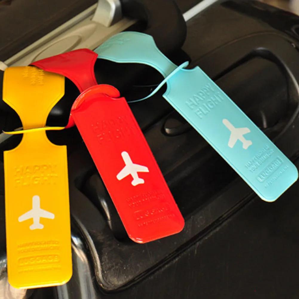 กระเป๋าเดินทางแท็กฝาครอบอุปกรณ์เสริมสร้างสรรค์กระเป๋าเดินทาง ID Baggage แท็กผู้ถือ Letter Baggage Bo